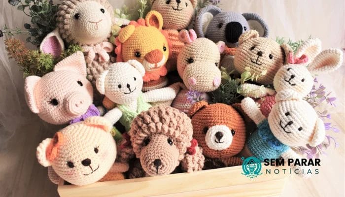 Aplicativo para Aprender Amigurimi de Crochê Encantos em 3D