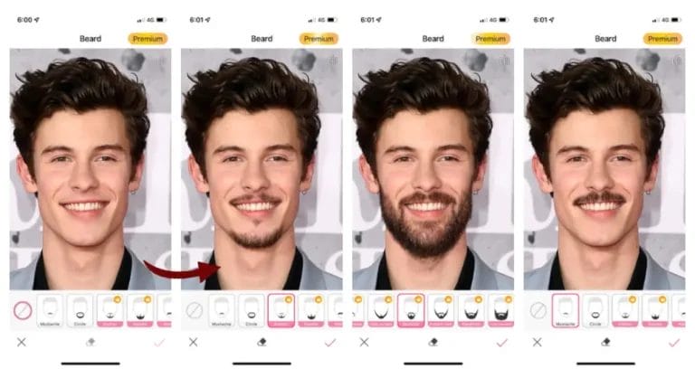 Aplicativos para simular barba